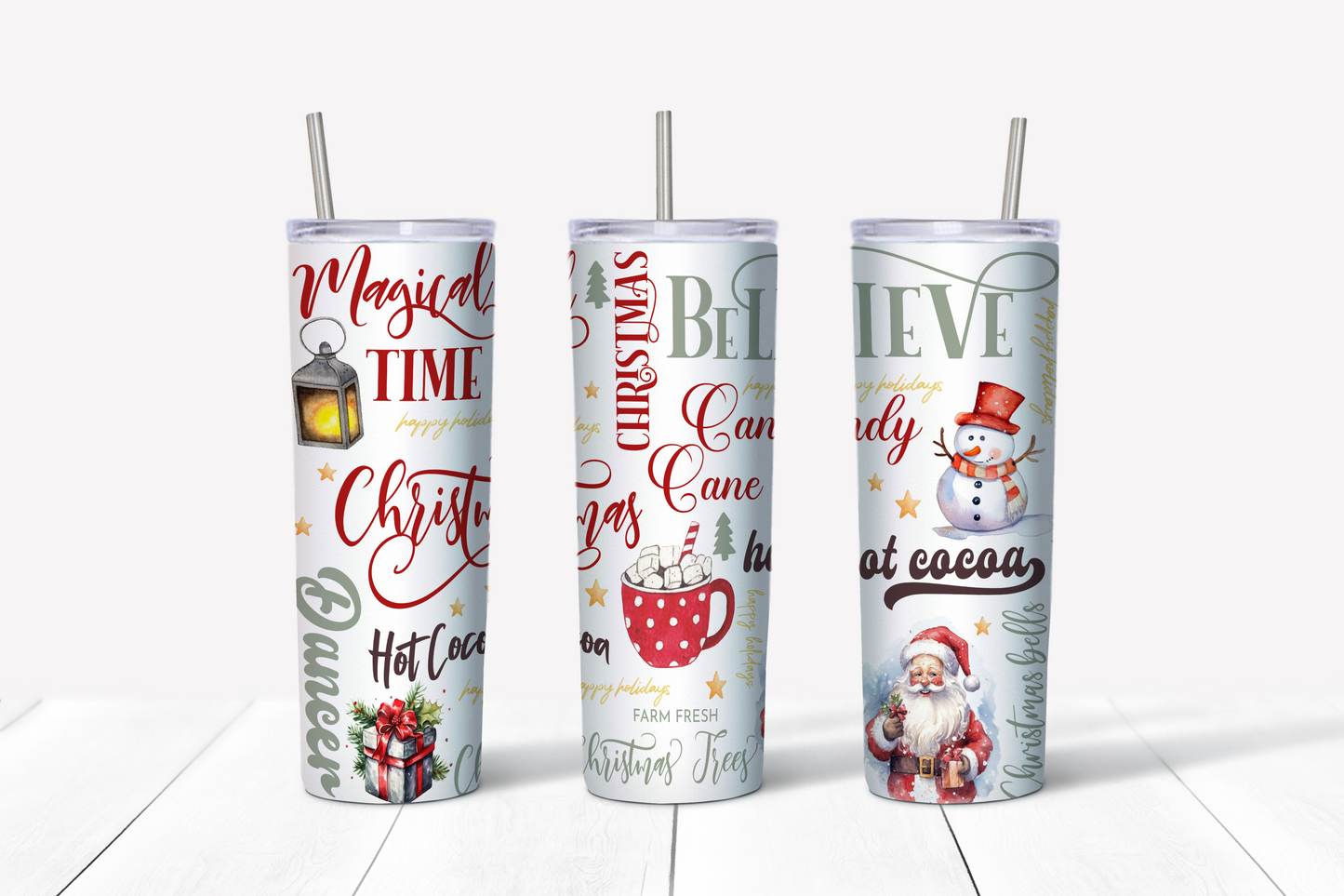 Holiday Cheer Christmas Tumbler