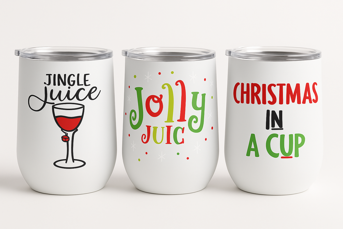 Jingle Juice 10 oz Wine Tumbler