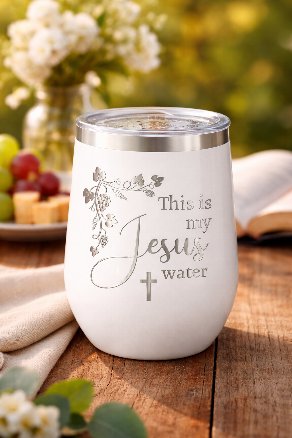 Jesus Water Wine Tumbler
