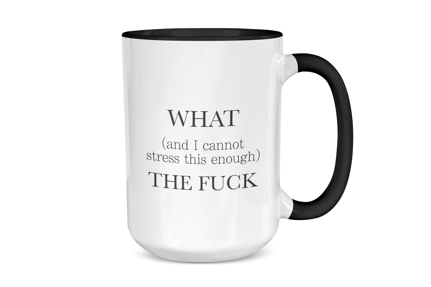 WTF (and I Cannot Stress This Enough) Mug