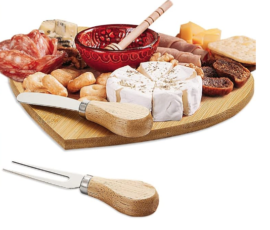 Heart Shape "I Love You" Cutting Board Set