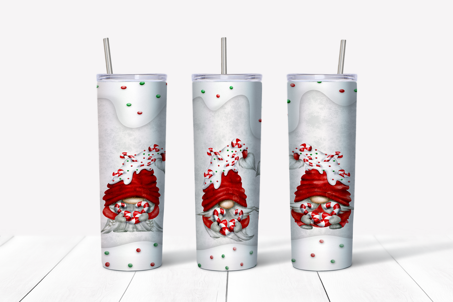 Christmas Candy Gnome Holiday Tumbler