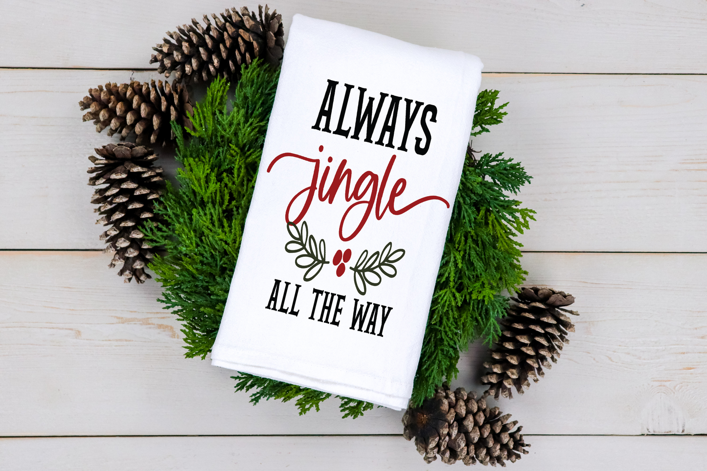Jingle All The Way Tea Towel