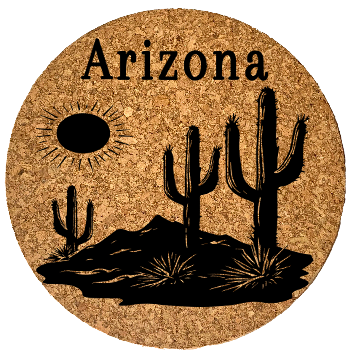 Sunset Cactus Trivet