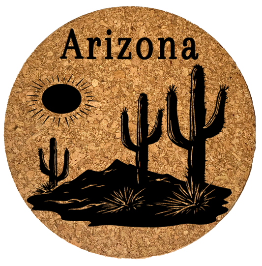 Sunset Cactus Trivet