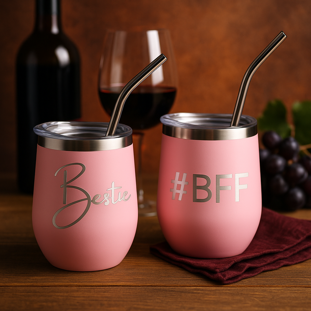 #BFF PINK Wine Tumbler