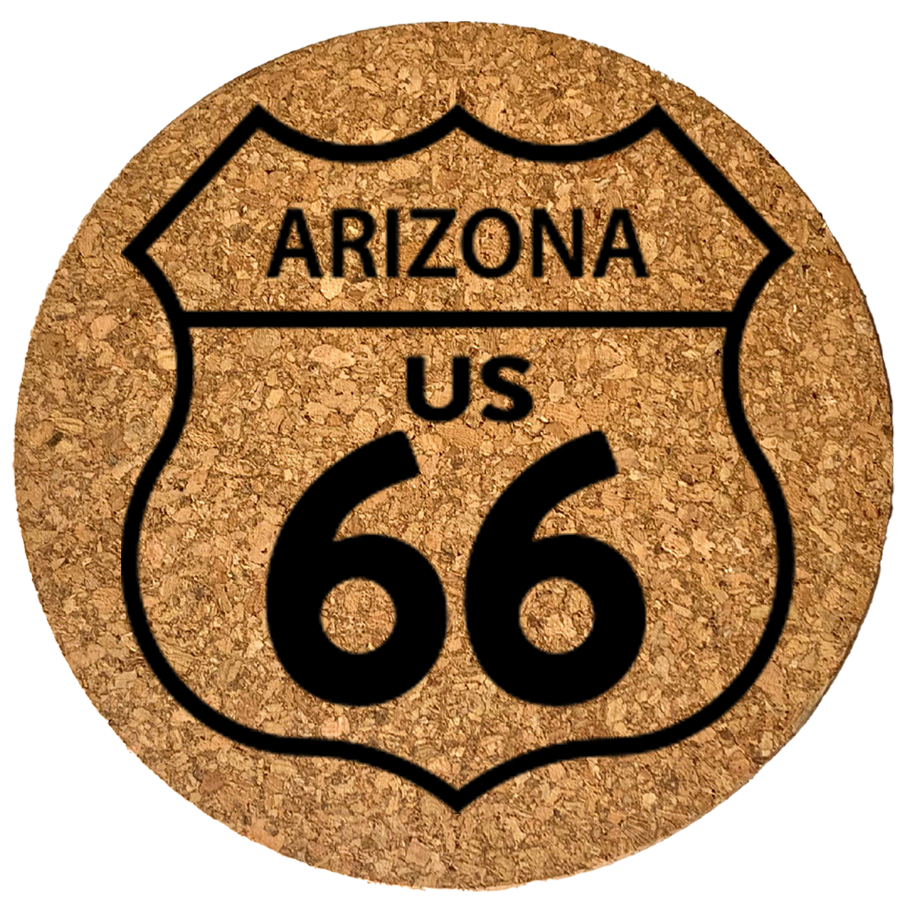 Route 66 Arizona Cork Coaster