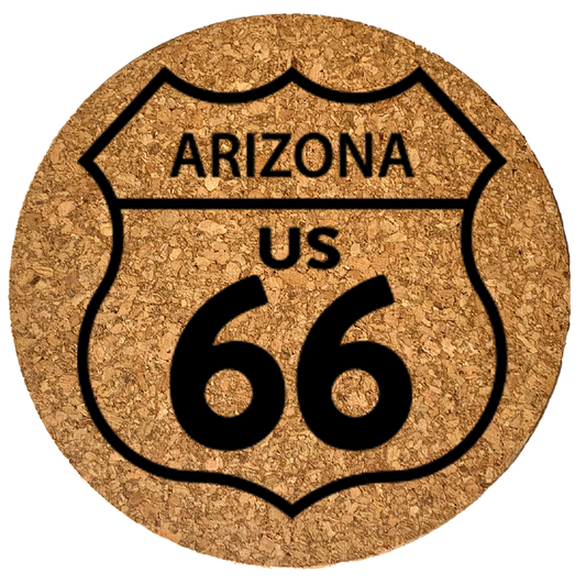 Route 66 Arizona Cork Coaster