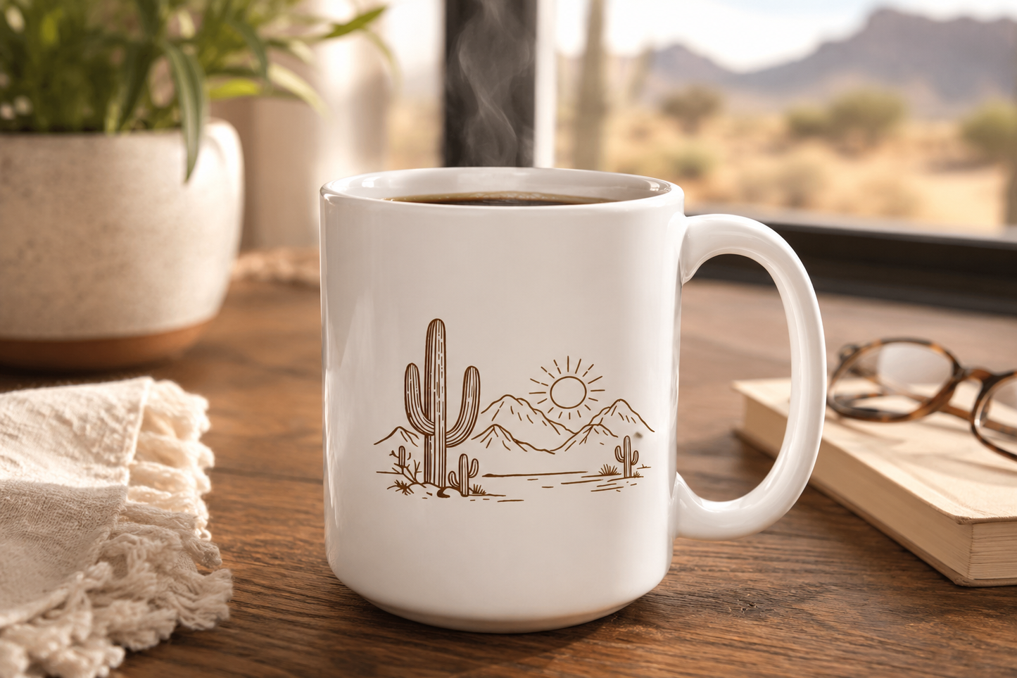 Desert Serenity Saguaro Coffee Mug