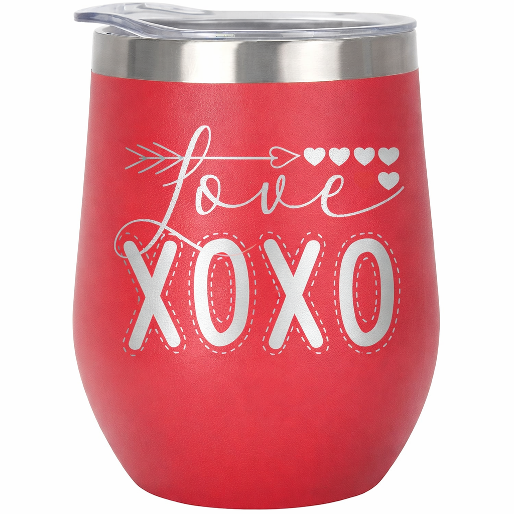 Love & XOXO - Wine Tumbler
