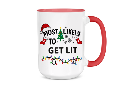 Most Likely to Be Late for Christmas Holiday Mug