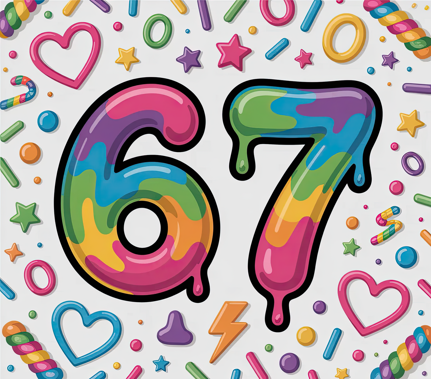 Valentine's Day 67 Tumbler - 20 oz Stainless Steel