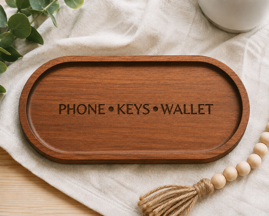 Phone • Keys • Wallet Valet Tray Small & Medium