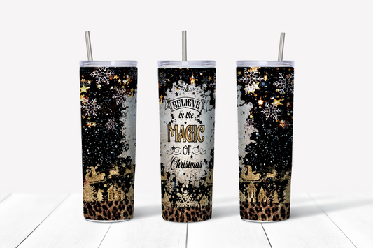Believe in the Magic Tumbler - 20 oz Christmas Tumbler