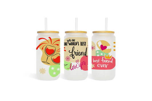 World's Best Friend Glass Tumbler