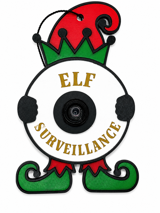 Elf Surveillance Ornament – Funny Christmas Tree Ornament