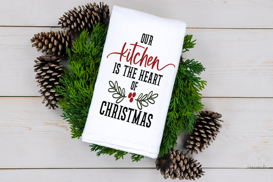 Heart of Christmas Tea Towel