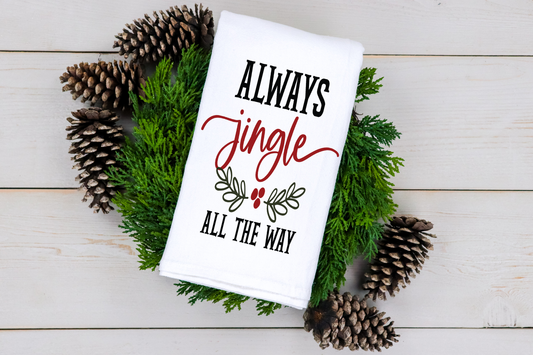 Jingle All The Way Tea Towel