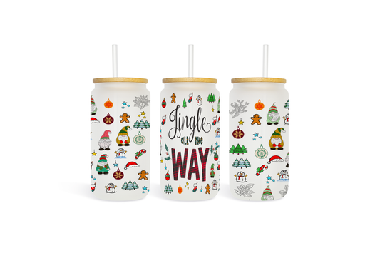Jingle All the Way Glass Tumbler