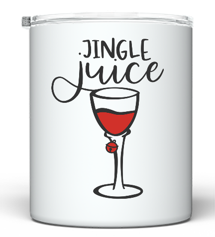 Jingle Juice 10 oz Wine Tumbler