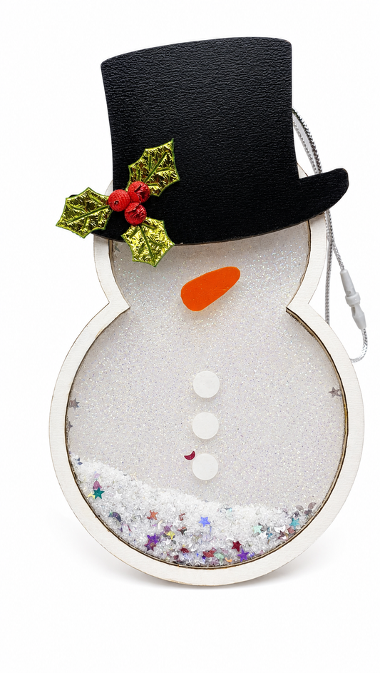 Snowman Shaker Ornament – Layered Christmas Ornament